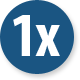  1 x 